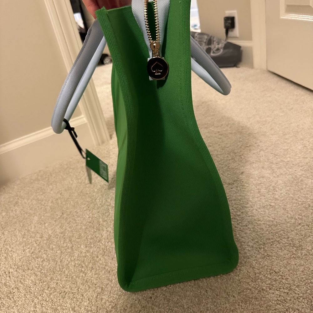 Kate Spade x Target - Colorblock Knit Tote Bag Green/Blue - NEW - Picture 10 of 16